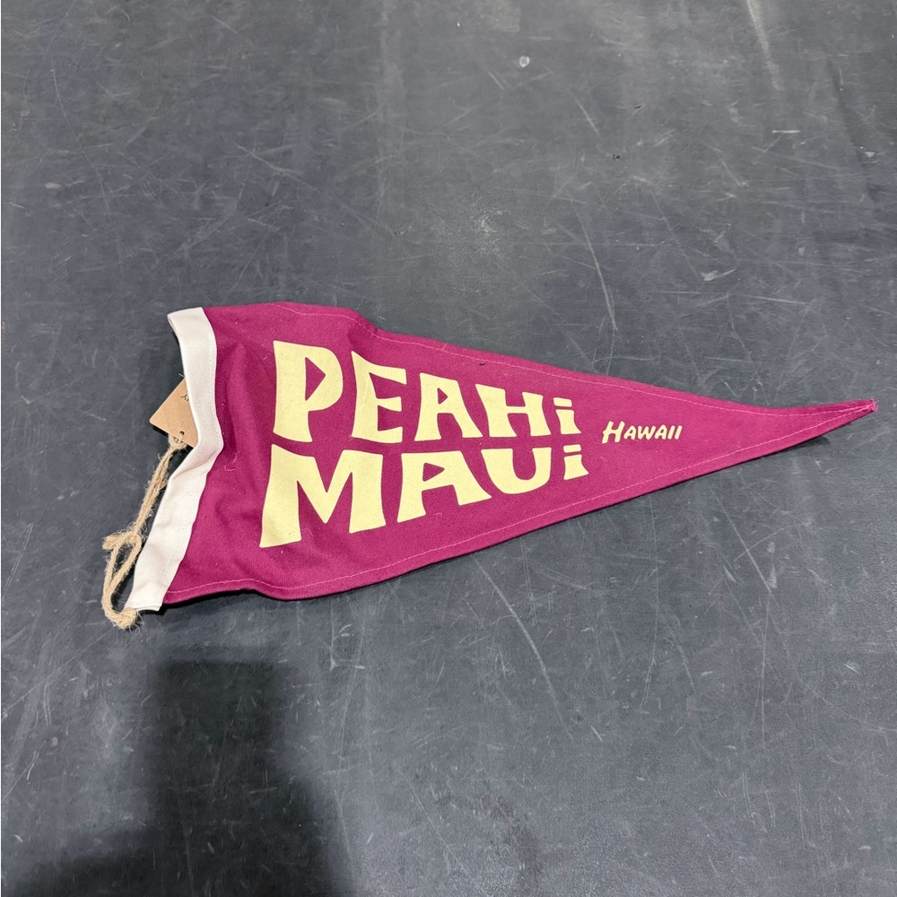 Kailenny X Salty Edition Pennant Peahi Maui Hawaii Flag